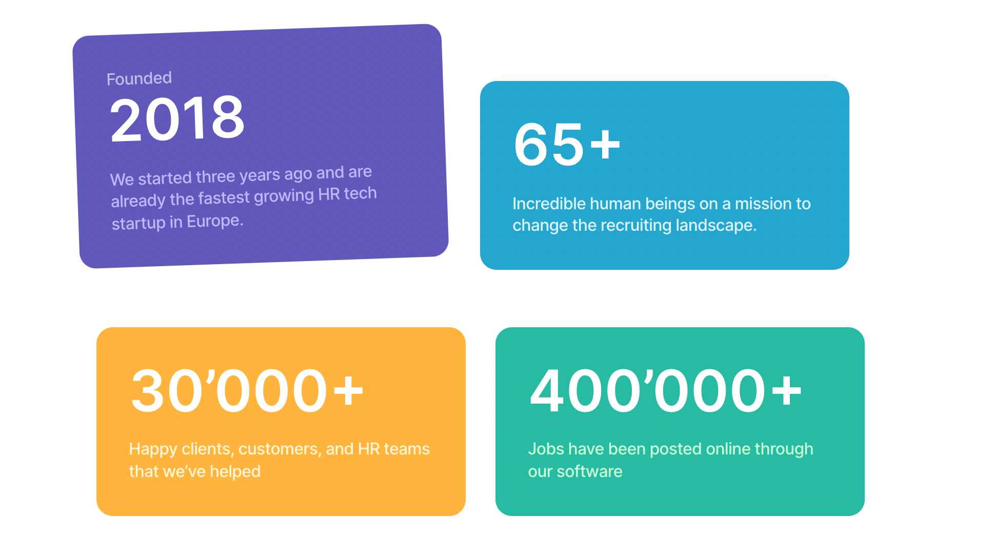 Statistics from JOIN careers page
