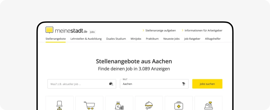 Meinestadt.de: Das Jobportal für regionales Rekrutierung in Deutschland